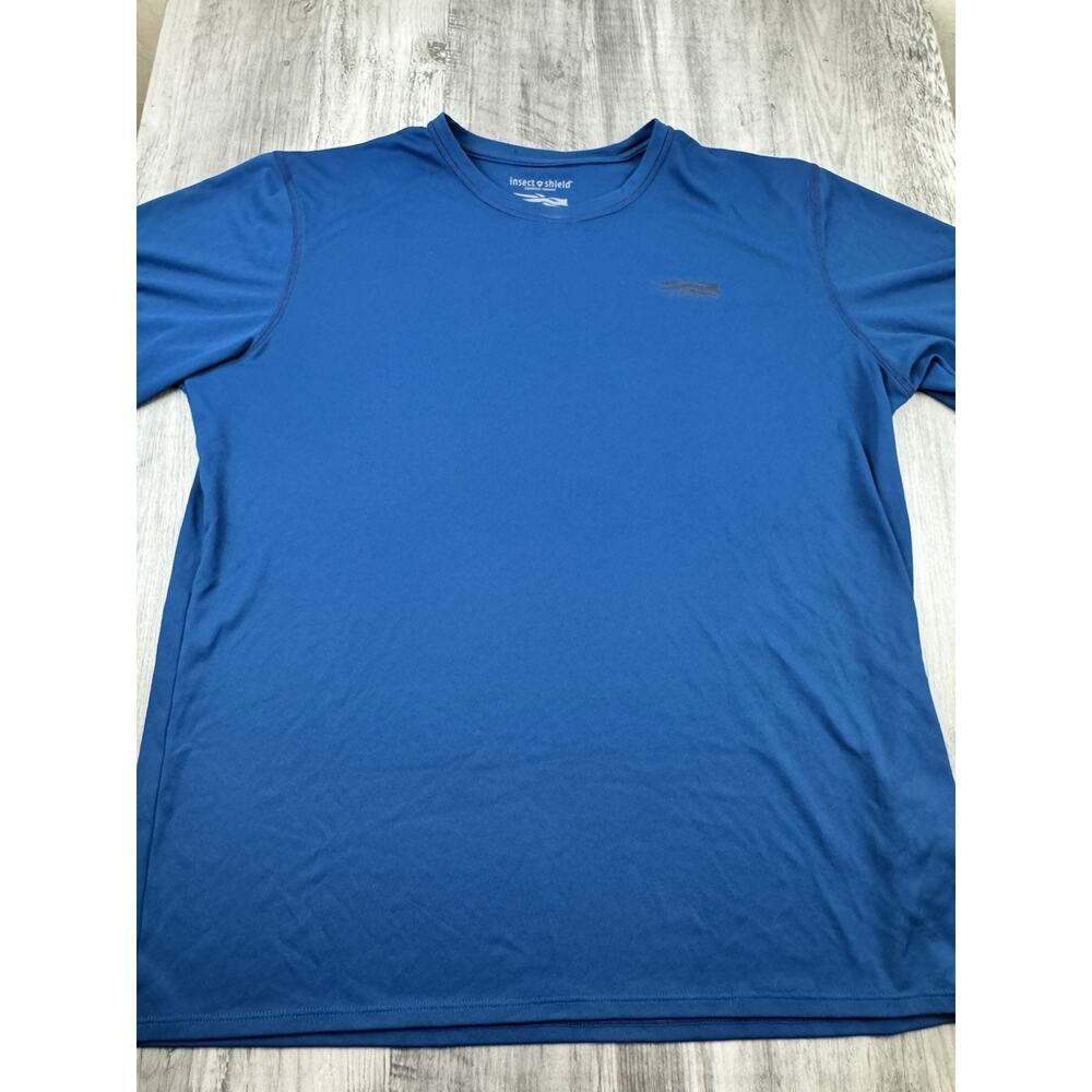 Sitka Insect Repellant Blue T-shirt Size Large